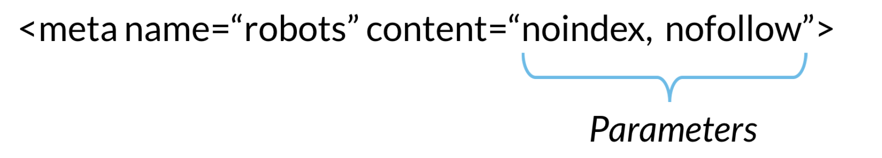 HTML Meta Robots Tag Example