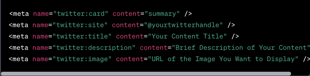 Twitter Card Example
