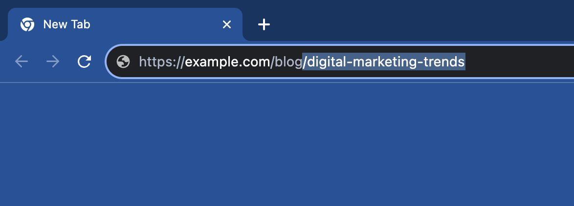 Example of URL Slug